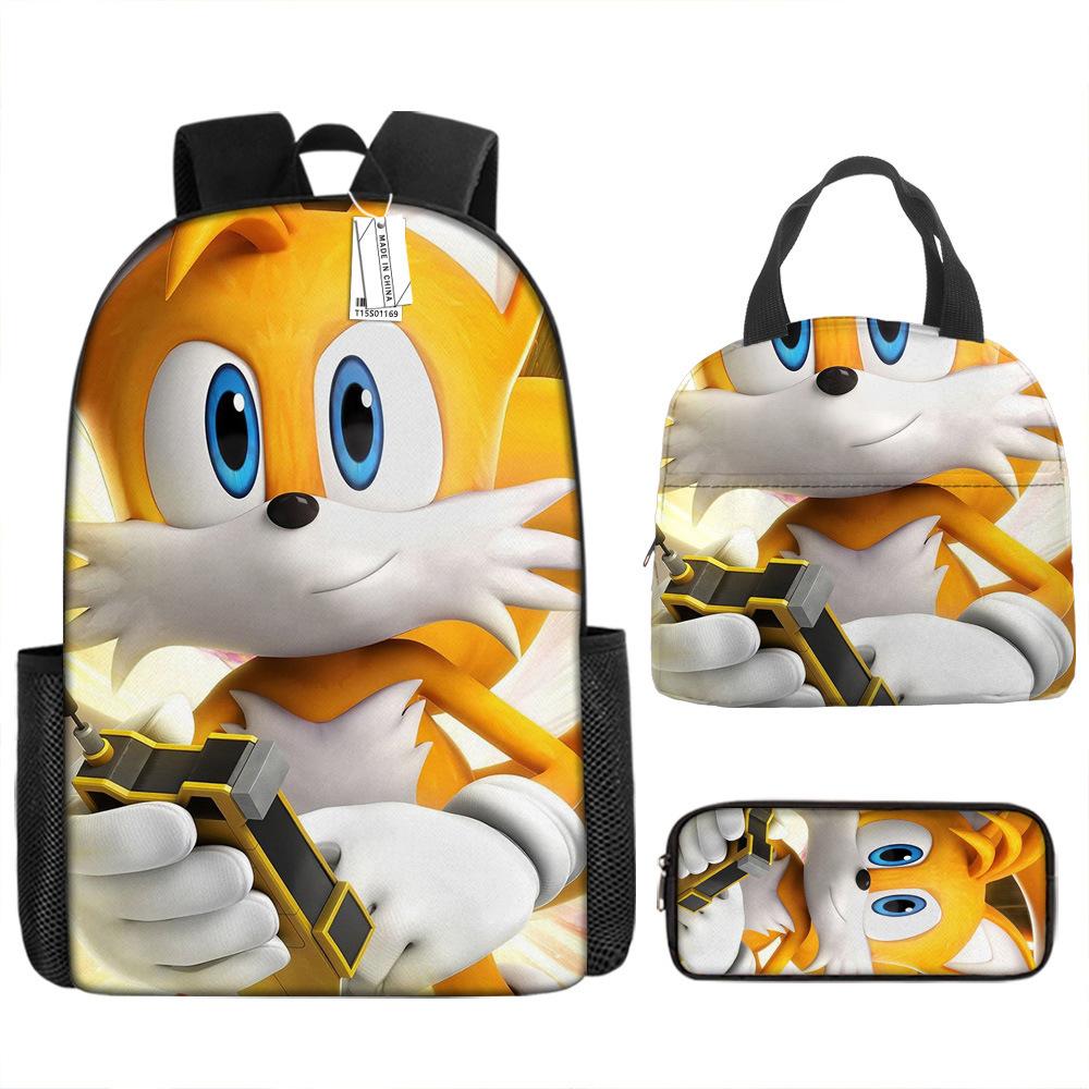 Backpack Trend Backpack Anime Large Capacity Elementary School Bag Lunch Bag