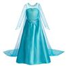 Halloween Elsa Dress for Girls Children Party Princess Costume Kids Disguise with Long Cloak Girl Snow Queen Carnival Clothes