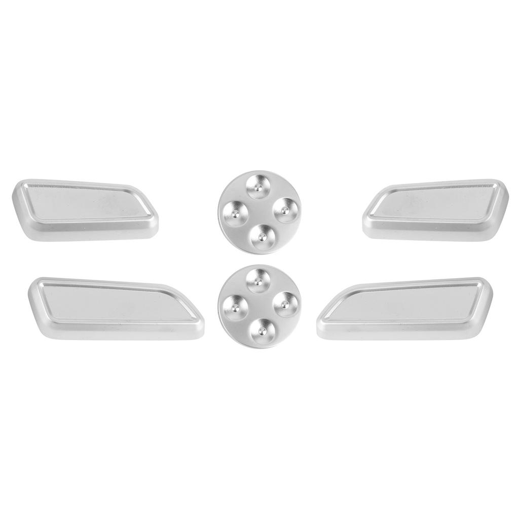 6pcs Auto Seat Adjustment Button Cover Trim Aluminium Alloy Fit for Tesla Model 3YXS