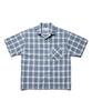ESFAI Open Collar S/S Shirt (Blue)