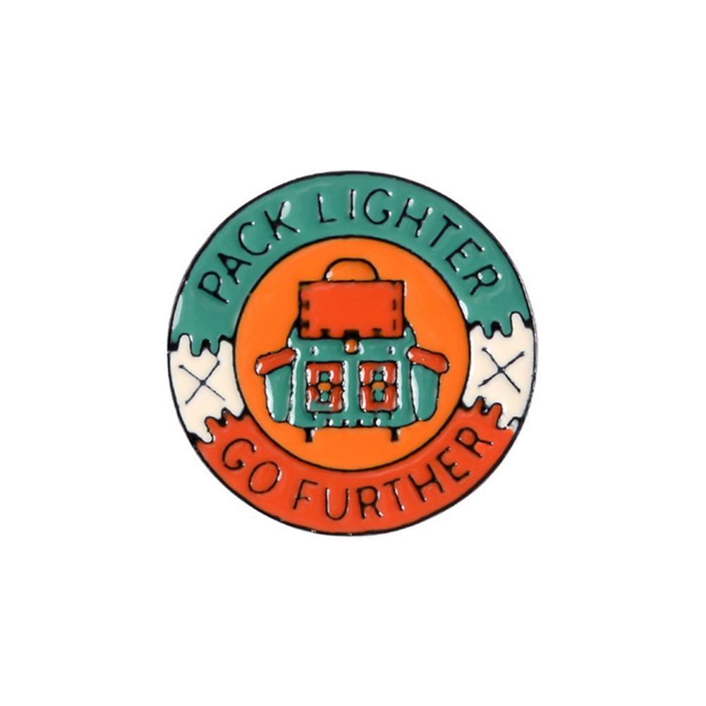 Air Tickets Enamel Pin Cartoon Explore Adventure Awaits Brooch Badge For Lapel Shirt Bag Jewelry Gift For Friends