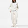 Li-Ning Sports Trend Series Color-Block Tapered Woven Knit Joggers Women bottoms Off-White AYKU036-2