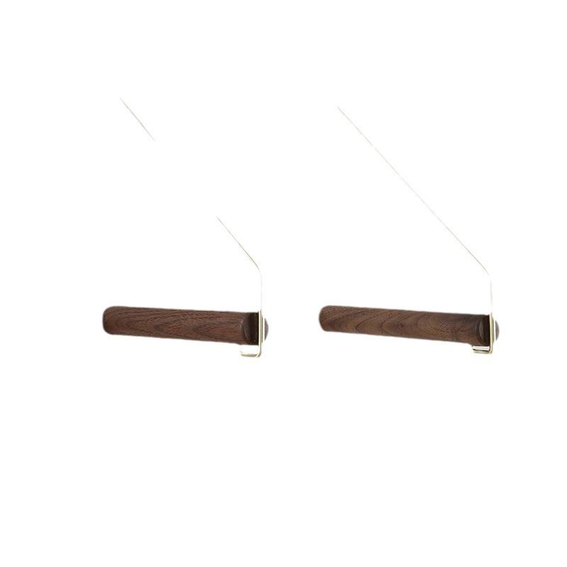 Nordic Wooden Wall-Mounted Clothes Rack with Creative Hooks