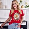 Medallion Flower T-Shirt Antique Floral Medallion Shirt Floral Tee Mother Day Gift for Mama Mom Granny Grandma Gran Nana Sister Aunt Women