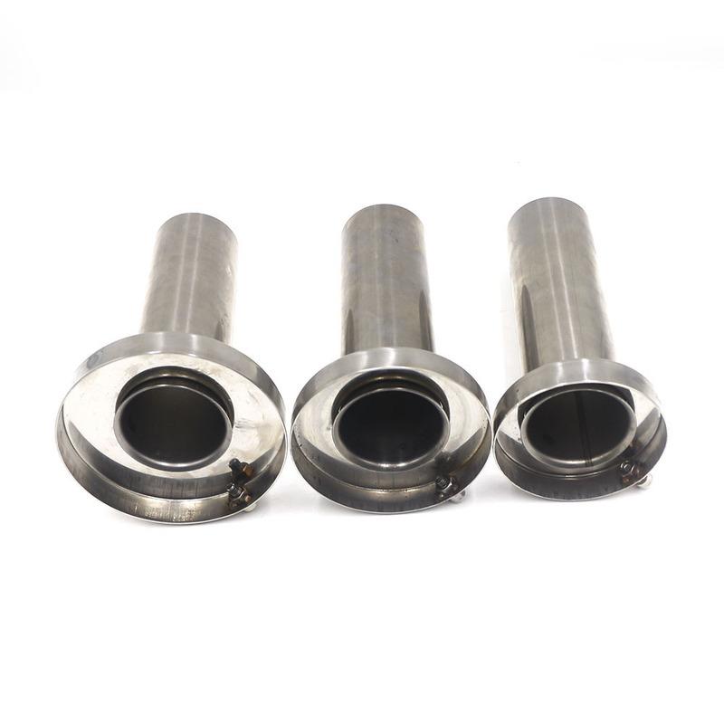 Universal unadjustable 85mm 3.5" /98mm 4'' /110mm 4.5'' Car Stainless Chrome Exhaust Muffler