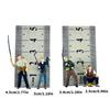 4Pcs Premium Resin Fisherman Statue In 1/64 Scale with Realistic Sculpting Ideal For Display Scene And Collector Gift