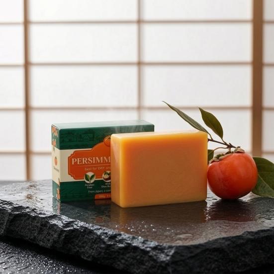 Persimmon Extract Natural Oil Deodorant Bar with Olive Soap & Shea Butter