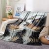 Dog Print Flannel Blanket, High Quality Comfortable for All Seasons, Home Decor, Warmth and Comfort, Perfect for Christmas Gifts