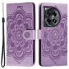 For OnePlus Ace 3 5G Case PU Leather Mandala Imprinted Design Wallet Phone Cover