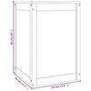 VidaXL Laundry Box 44x44x66 Cm Solid Pine Wood 823564