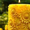 Flower Cylinder Candle Molds Sunflower/Lavender/Lily Flower Pillar Candle Mold 3D Silicone Resin Casting Mold for Soap