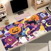 Cute Pumpkin Halloween Ghos Mouse Pad Large Nonslip Lockedge Desktop Computer Desk Mat Keyboard Mousepad Office Gamer Student