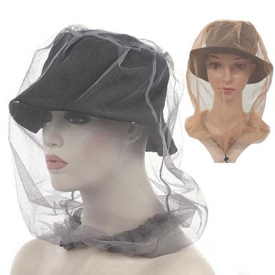 MosquitoHead Net Hat InsectProof Mesh Hood for Hiking CampingFishing GardeningOutdoor Activities Breathable Protective FaceCover