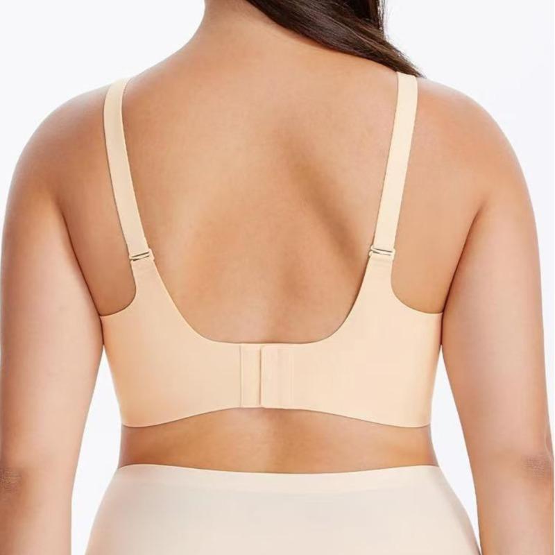Women S Plus Size Seamless Push Up Bra Thin Wave Edge Summer Underwear