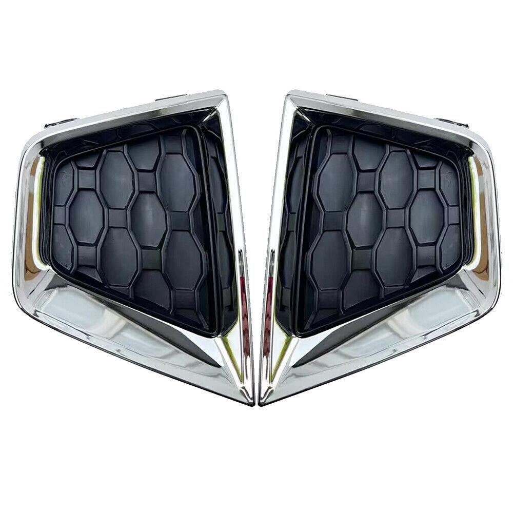 1 Pair For Jeep Renegade 2019-2022 Fog Light Cover Right+Left Front Lower Chrome