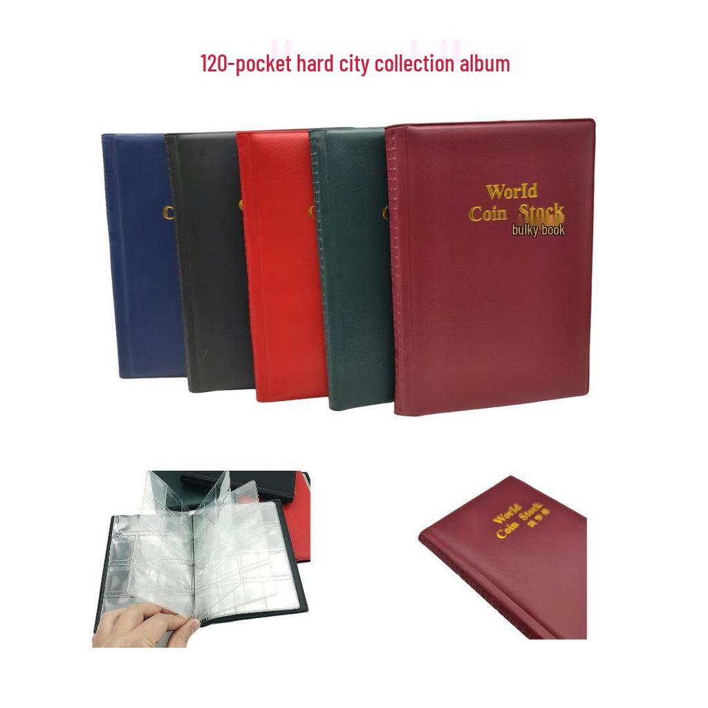 120-Pocket Coin Collection Album for Commemorative and Ancient Coins
