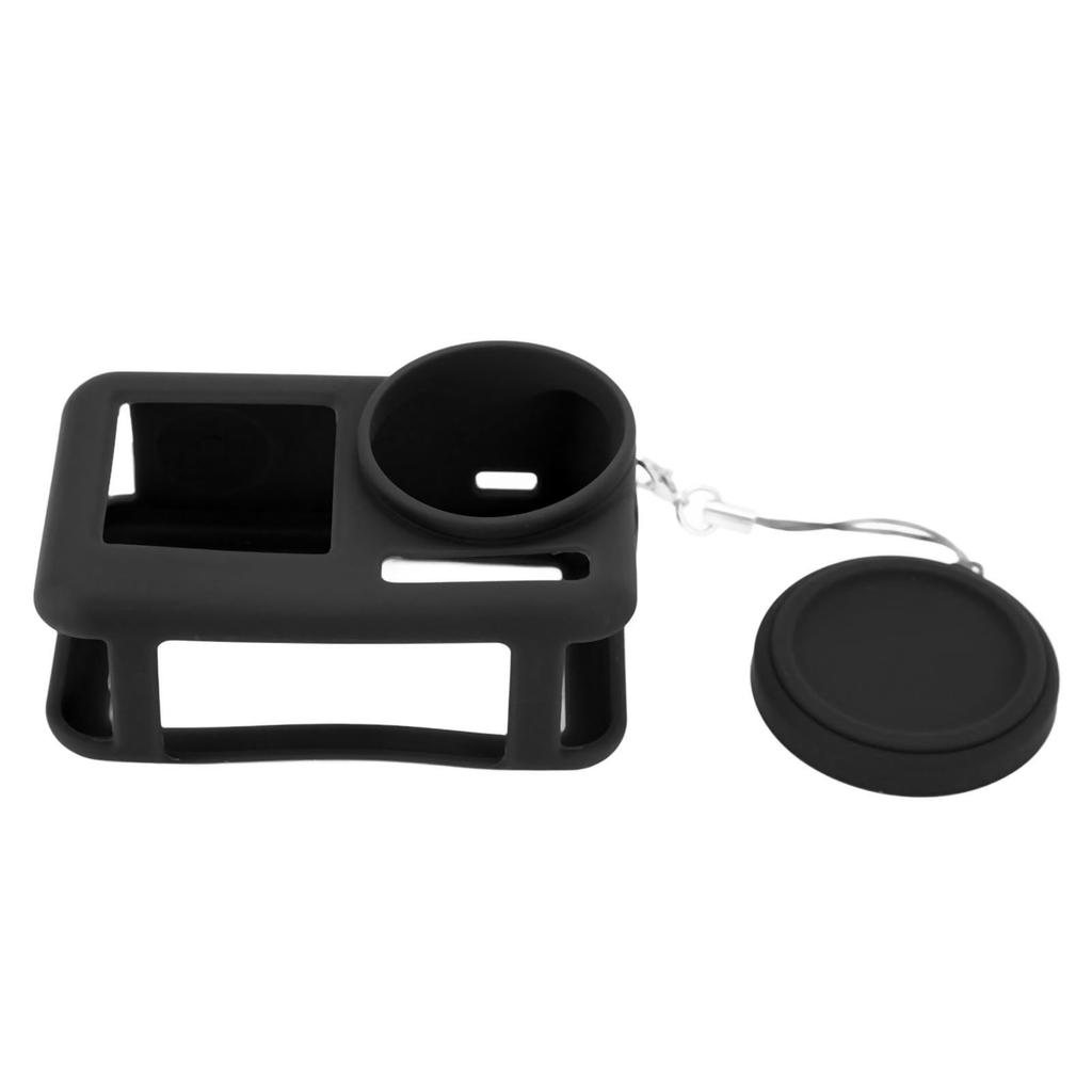 Silicone Case for DJI Osmo Action 4 3 Action Camera Soft Protective Silicone Case Sleeve with Neck Strap Lanyard