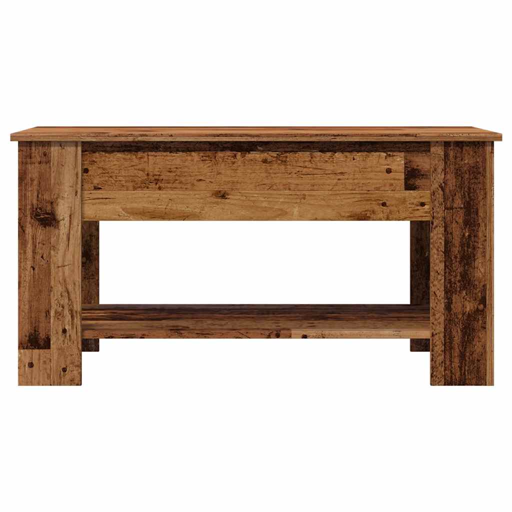 Vidaxl Stolik Kawowy Stare Drewno 101X49X52 Cm Drewno Klejone