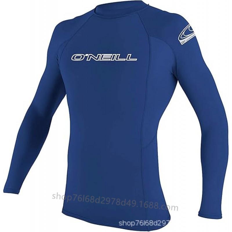 Men Women UV Protection Long Sleeve Rash Guard Surfing Dive Suit Quick Dry Snorkeling Top High Neck