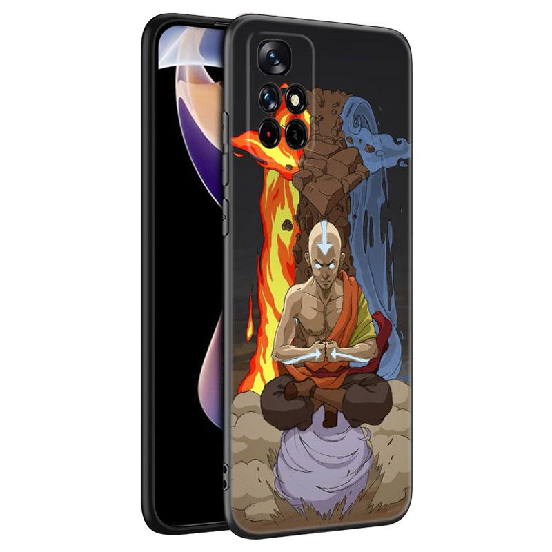 Avatar The Last Airbender Black Silicone Phone Case For Xiaomi Redmi Note 10 11 11S 12 13 4G 8 9 11T Pro 5G Plus 8T 9S 10S 12S