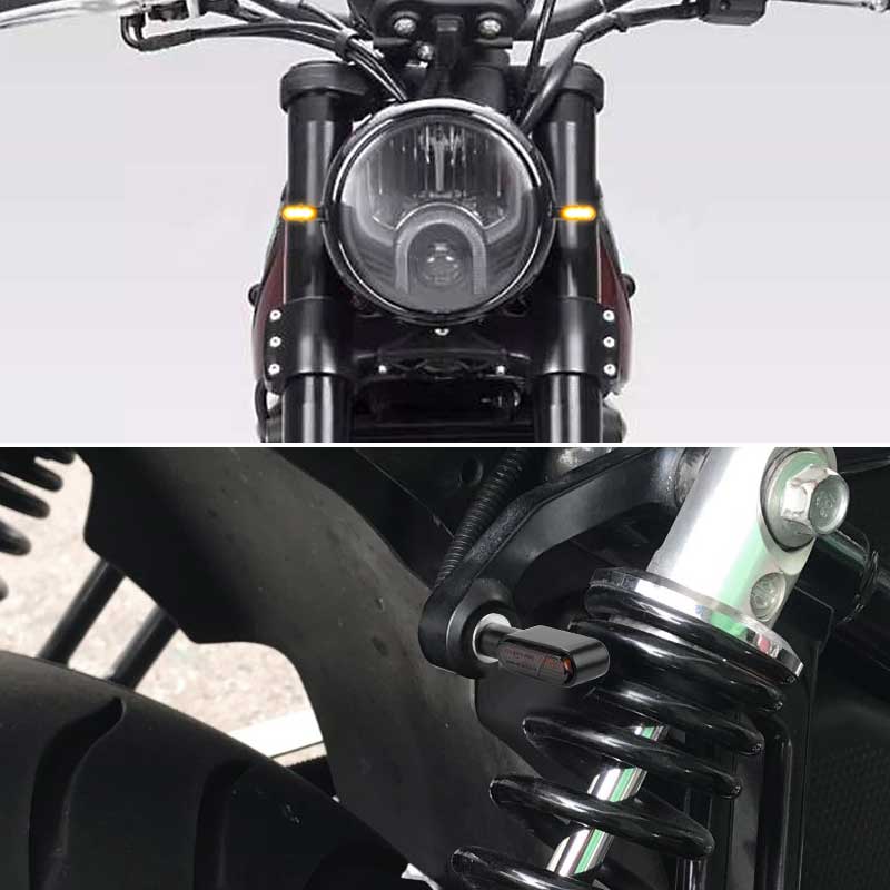 4pcs 3leds Motorcycle Indicators Mini LED Turn Signal Light Flasher Amber Signal Lamp Blinker Intermitentes Moto for Honda