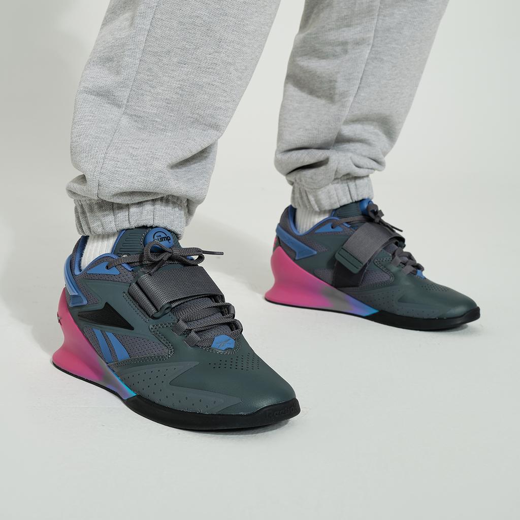 Reebok Legacy Lifter 3 Low Top Training Shoes Women's Black Purple Sneakers 100074529