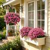 Fiori Artificiali da Giardino Resistenti ai Raggi UV Petunie, Fiori Finti da Esterno per Patio Portico Vasi Appesi, Piante Realistiche Decorazione Interna