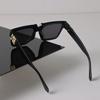 Luxury Designer Sunglasses for Women Men Retro Square Mirror Lens Black Colors Sun Glasses Oculos De Sol