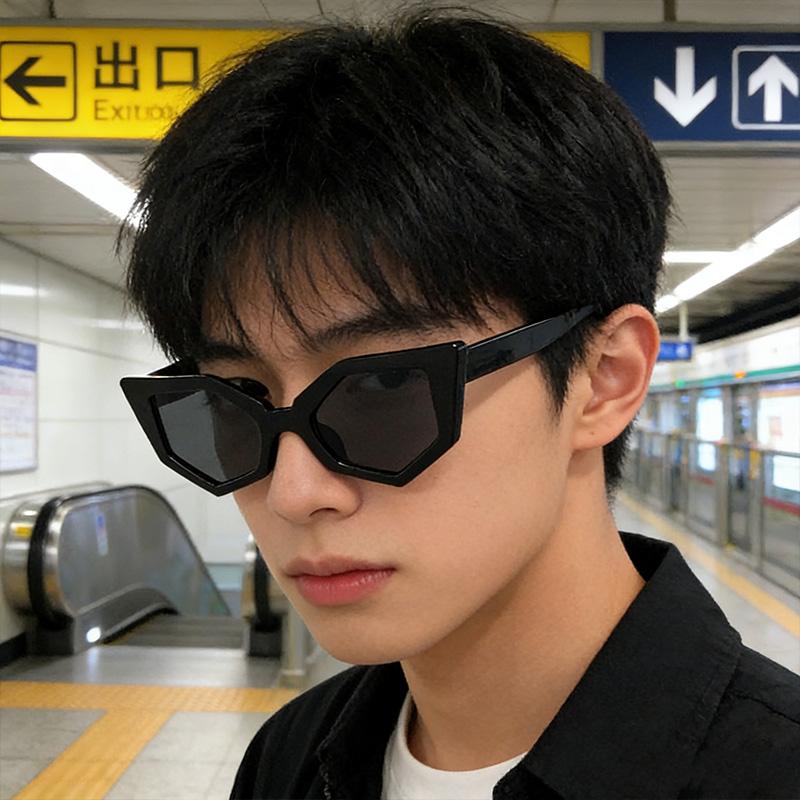 Irregular Sexy Cat Eye Sunglasses Women Men Personality Premium Feel Sun Glasses Daily Commute Travel Glasses