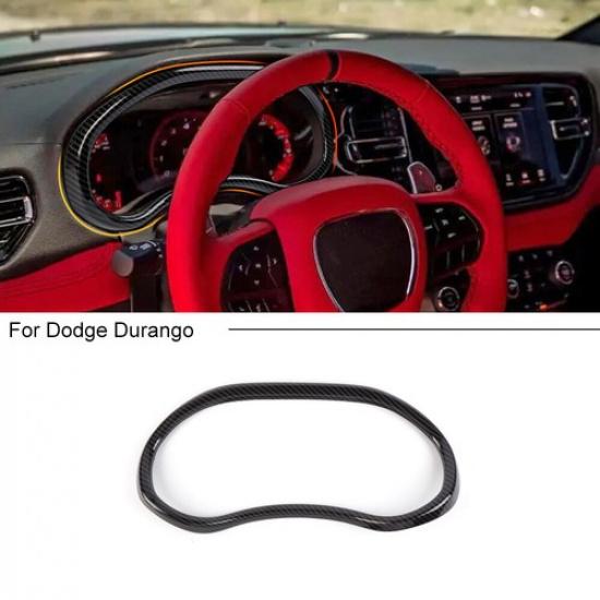 Carbon Fiber Inner Dashboard trument Trim Cover Frame For Dodge Durango +