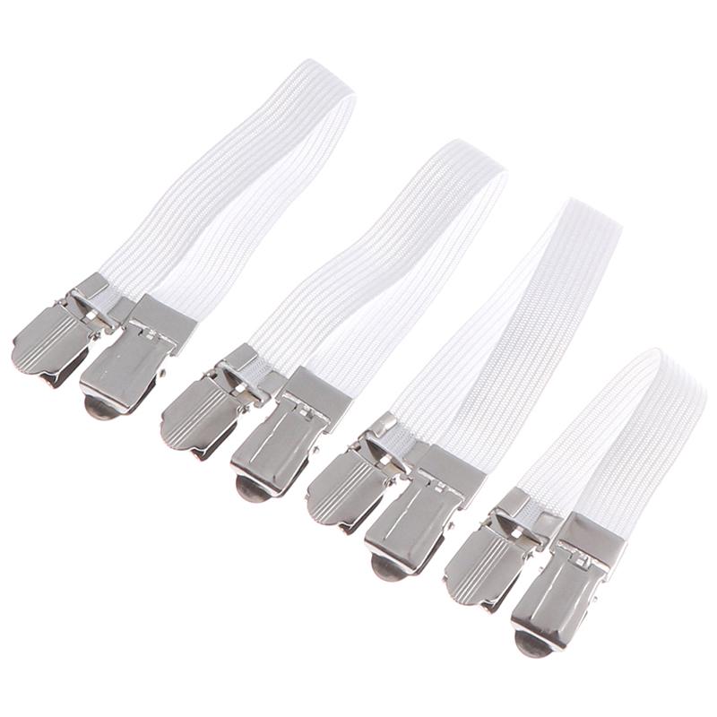 4Pc Ironing Board Cover Clip Fasteners Tight Fit Elastic Brace Ties Straps Grips