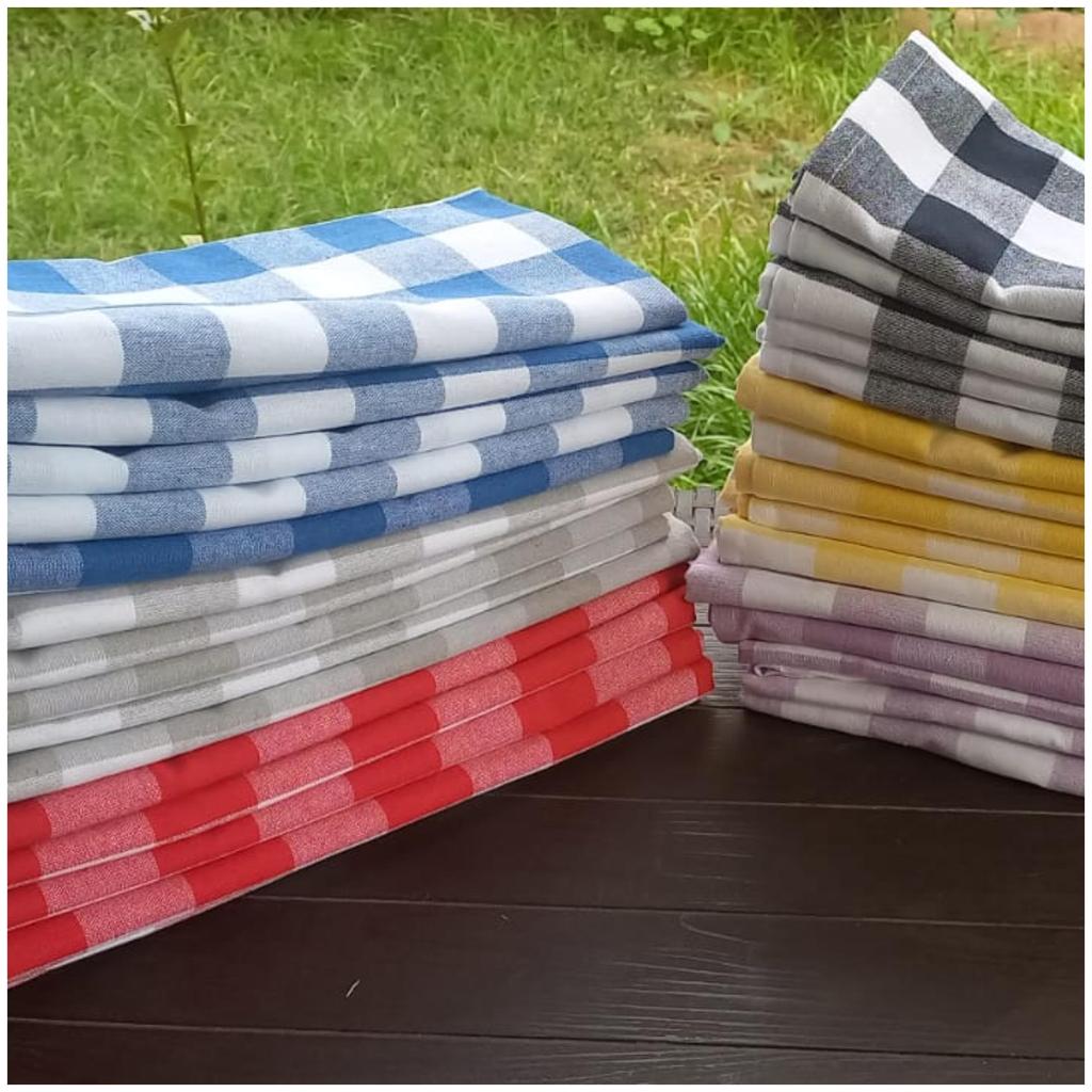 Pack 10-24 100% Cotton Quality Kitchen Cloths,Turkish Product Glass Drying Napkins, Quality Tea Towels, Multi-Purpose Serving Napkin,