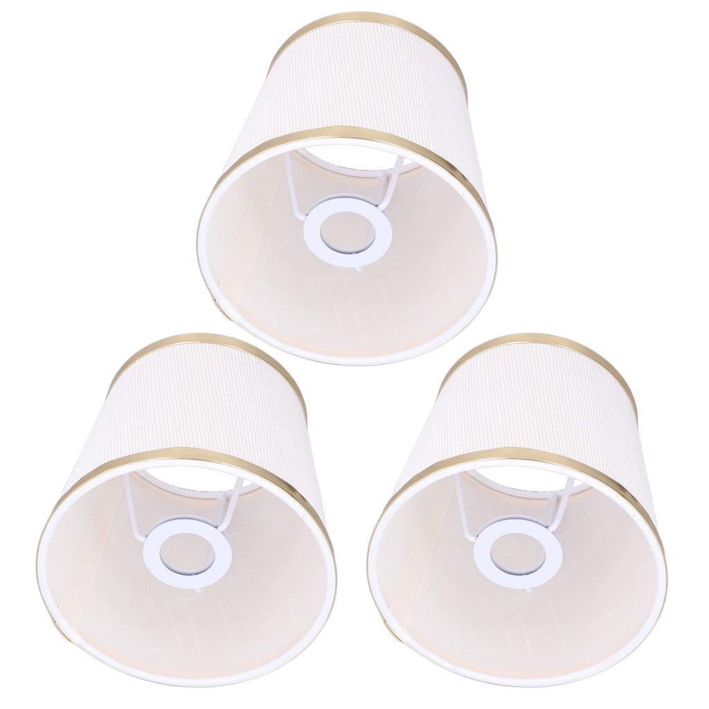 3PCS E14 Lampshade Barrel Shape Table Lamp Shade Meson Installation Fabric Bedroom Ceiling Lamp