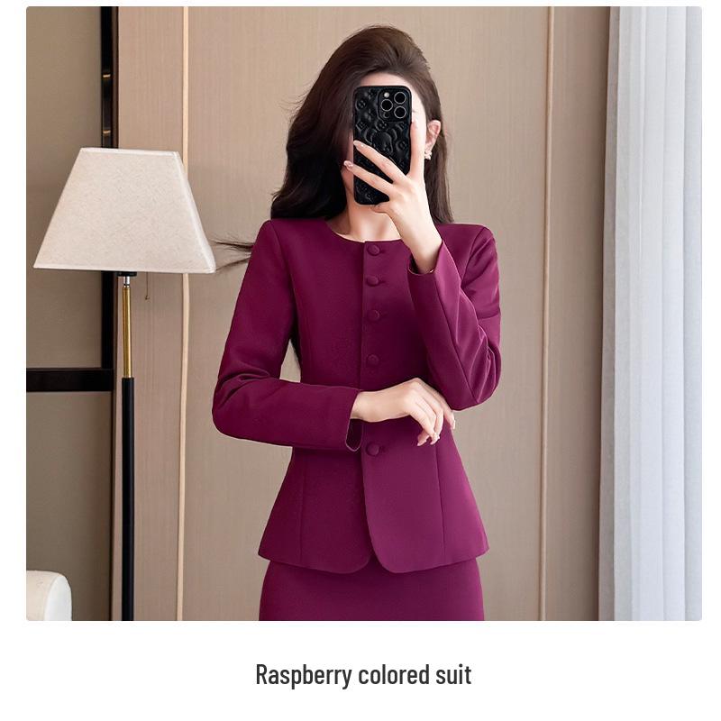 2026 Women s Spring Slim Fit Professional Suit Set for Beauty Salon & Receptionist L