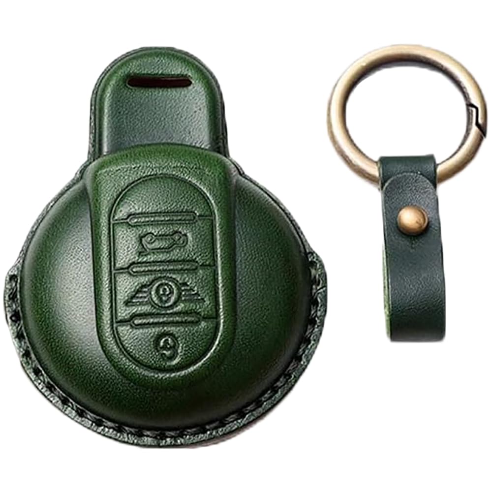 

SANRILY Чехол для ключа BMW, Держатель для ключей, Крышка для ключа, Защита ключа, Mini для Crossover, Clubman, Compatible with genuine car зелёный