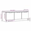 VidaXL Meuble TV vieux bois 102x35x36,5 cm bois d'ingénierie, banc TV, meuble hifi, centre de divertissement, buffet TV, 856947