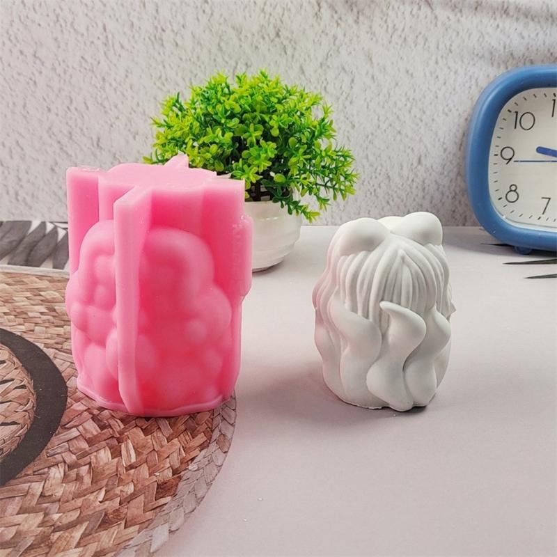 3D Chinesische Figur Silikonformen für Epoxidharz Kerzen Seifenherstellung Zement Gips Silikonformen für Handwerk