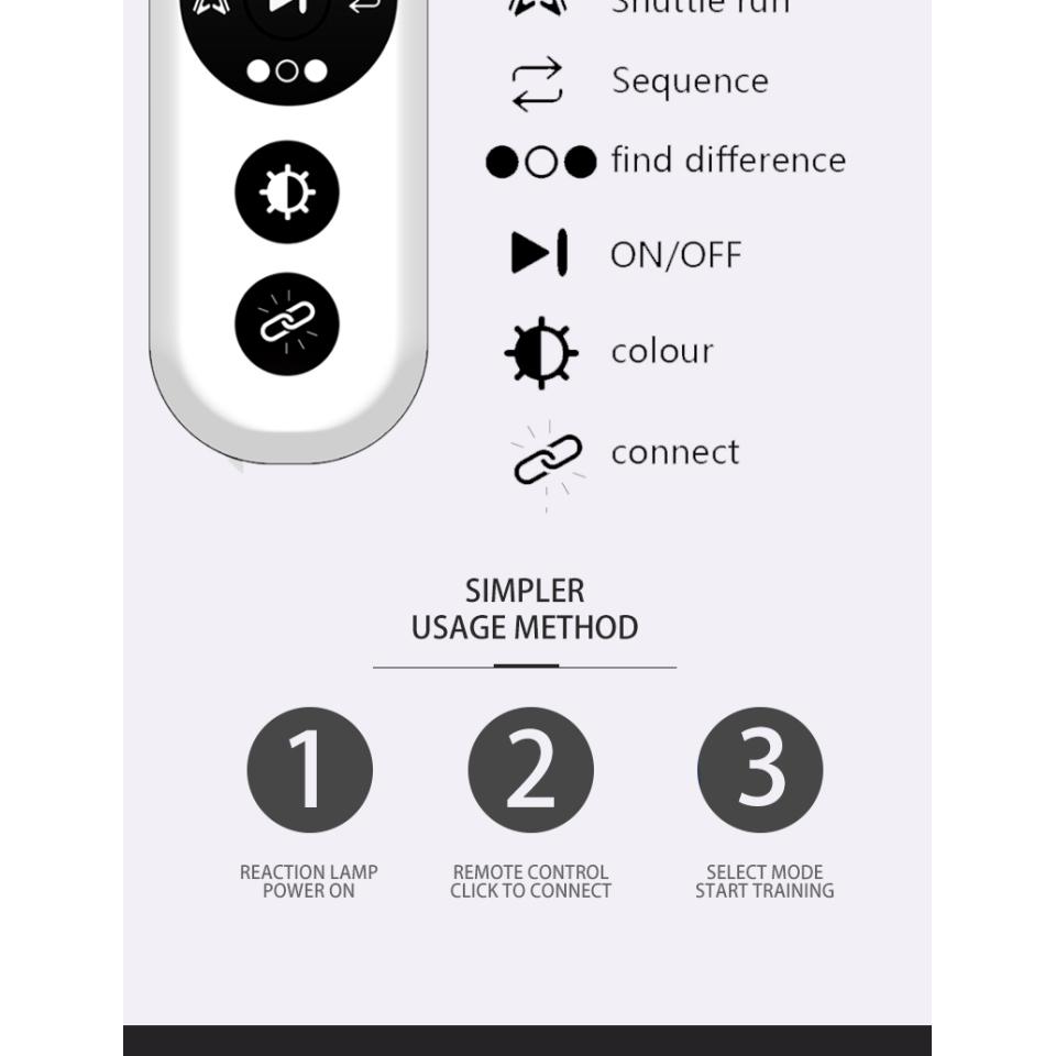 Response Agility Training Light, Children's Physical Fitness Training, Remote Control To Control Light Operation