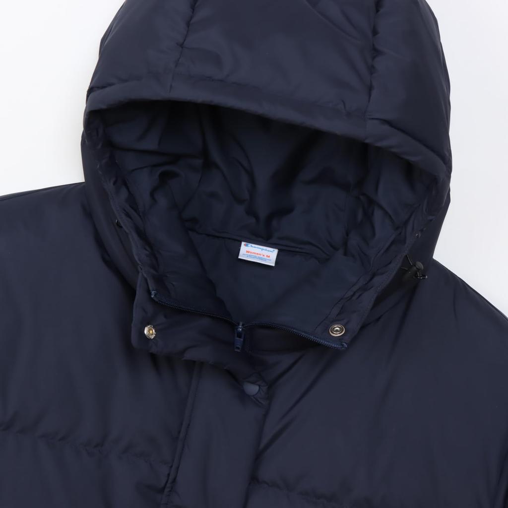 Champion Long Sleeve Hooded Jacket with Embroidered Script Midnight Blue Women's Zip-Down Logo, CW-C605,