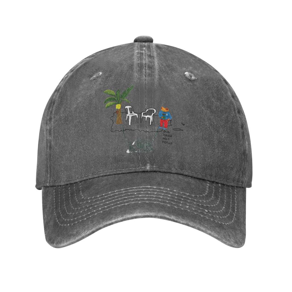 Gewaschene Baseballkappe Bad Bunny Debi Tirar Más Fotos Lässige Trucker-Kappe Für Die Sonne Unisex Für Herren Für Sport