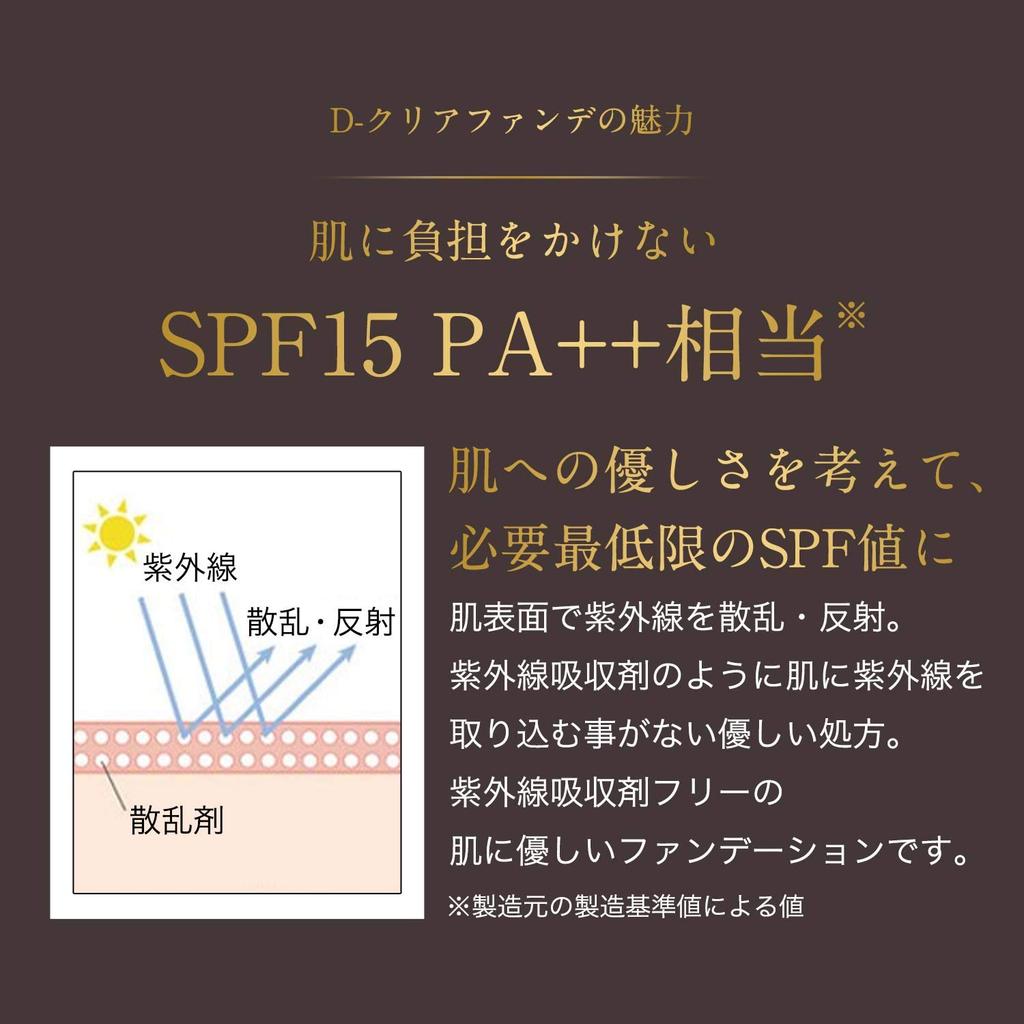 D-RAY D-Clear Foundation (Natürlich) Ultrafeine Puderformel (PuderartVerdeckt Mattheit), Glanzbeständig, Verhindert Verschmieren, Nachfüllbar