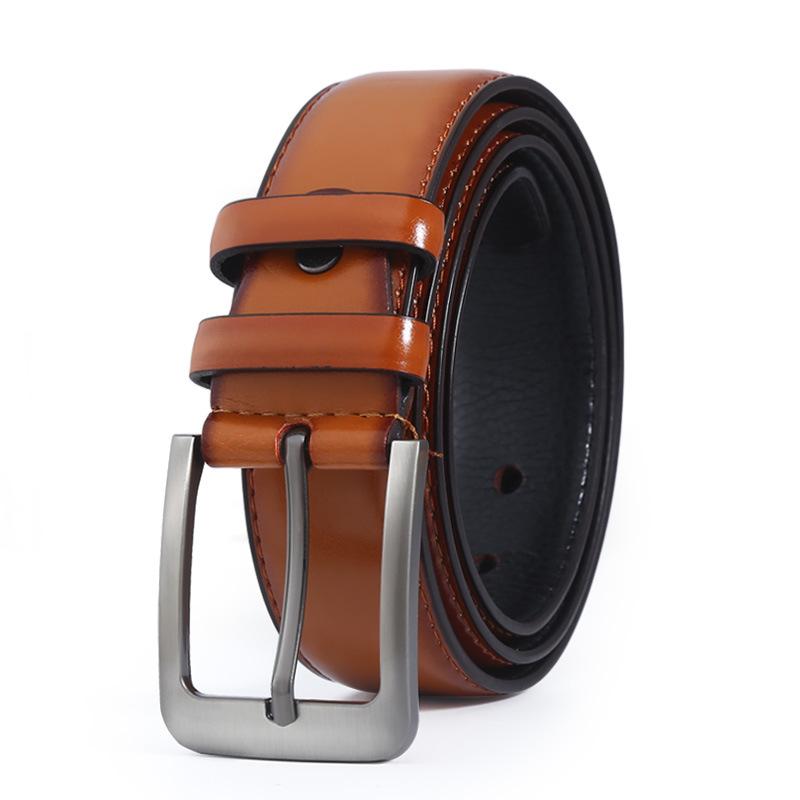 Men's Alloy Pin Buckle PU Leather Casual Jeans Belt