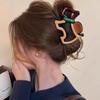 New High-End Contrasting Color Grab Clip Cartoon Cute Puppy Hairpin Large Back Head Disc Hair Shark Clip Female