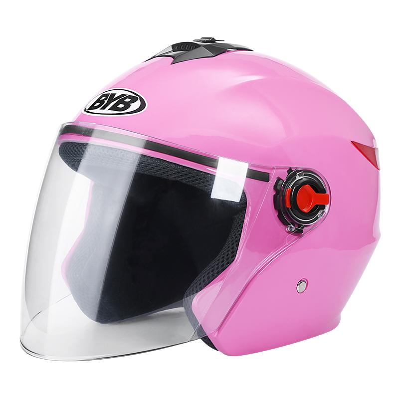 High Quality New DOT Certified ABS Half Face Motorcycle Helmet with Dual Visor and XL Size