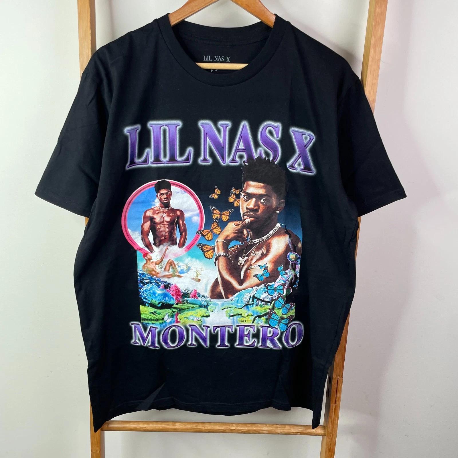 Lil Nas X Montero Shirt Mens Large Black Graphic Print Hip Hop Streetwear Rap 3XL