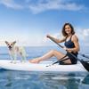 Kayak Seat, 2 Pack 12 mm Thick, Universal Paddle Board Seat with Back Support, Sit-on-Top Soft Padded Cushion with Storage Bag & Adjustable Straps for