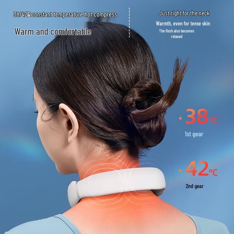 Portable Smart Neck Massager with Heat & Pulse Therapy