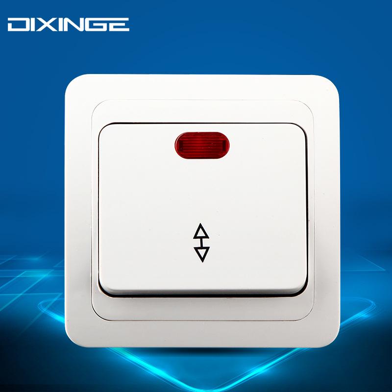 European Style 1-Gang Ceramic Switch with Indicator Light