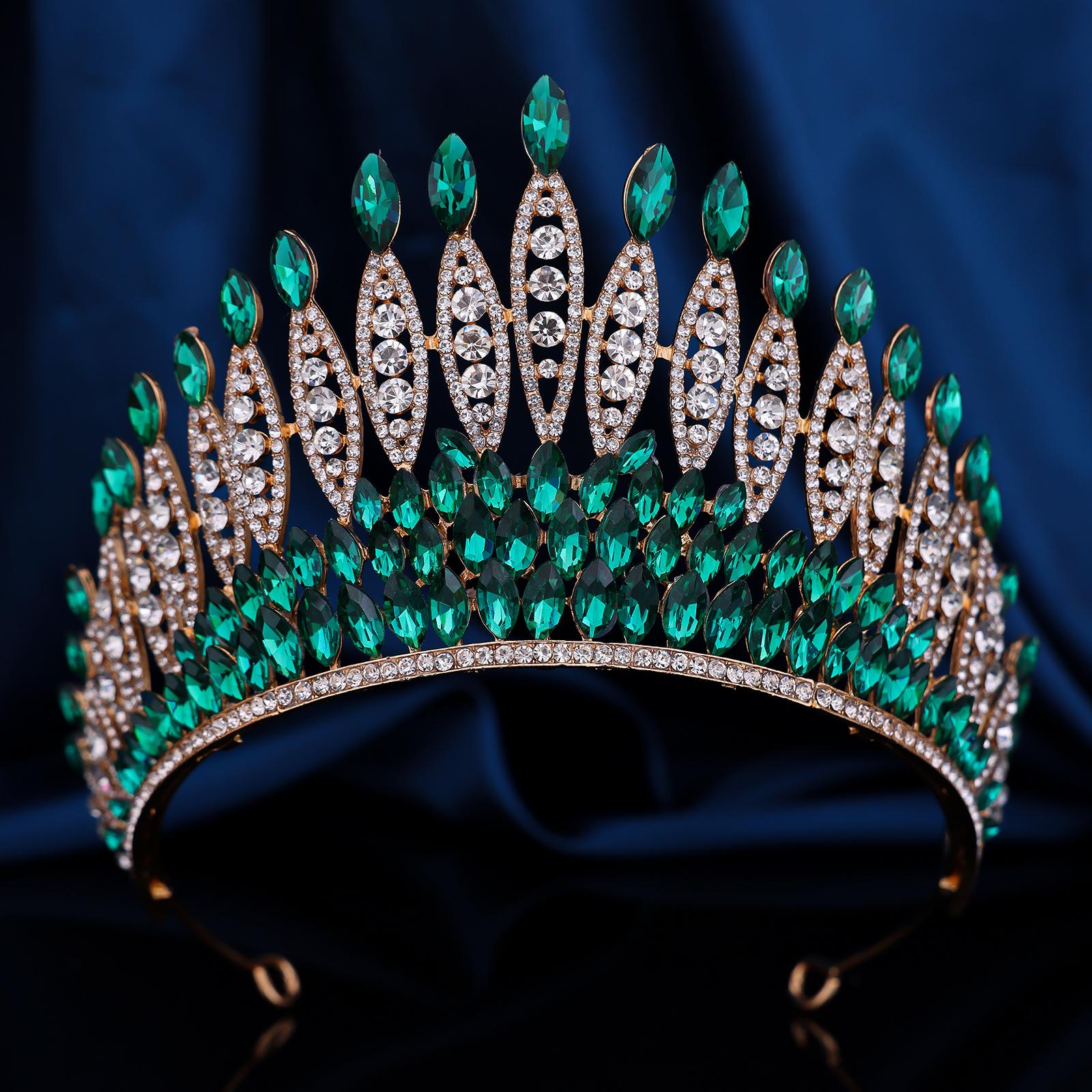 

1 Piece of Super Gorgeous Bridal Alloy Crown Headpiece, Luxurious Baroque Style Wedding Party Accessory Size fits all