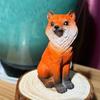 Sitting Foxes Figurines Garden Foxes Statue Landscape Decors Animal Figurines Sculpture Table Centrepieces Home Decors